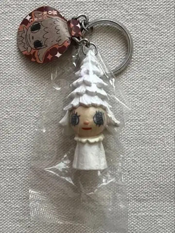 나라 요시토모 모리걸 키홀더 화이트