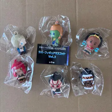 스트리트 파이터 6 러버 피규어 마스코트 vol. 컴프 세트