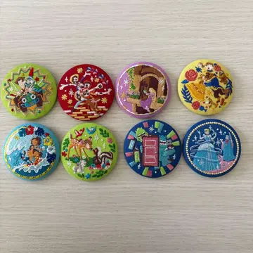 디즈니 자수 캔뱃지 8개 세트