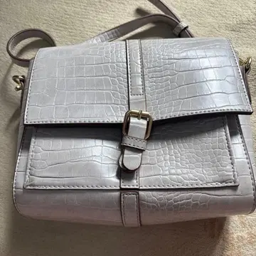 그레이 크로커다일풍 숄더백 dearful
