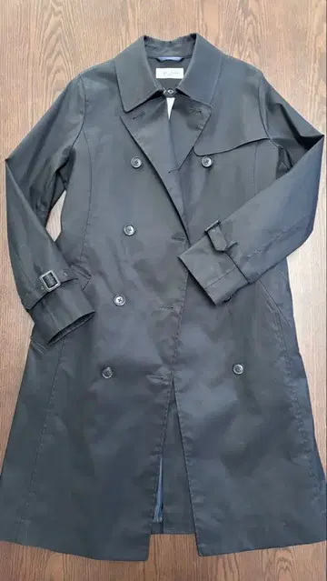 새상품급 LES MUES 트렌치코트 네이비 라이너 포함