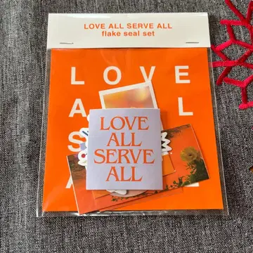 후지이 카제 LOVE ALL SERVE ALL 플레이크 씰 세트