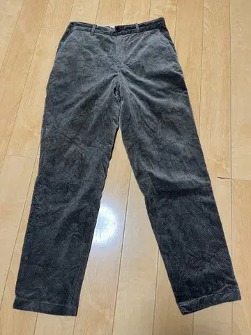 다크 모카 코듀로이 슬림 스트레이트 팬츠