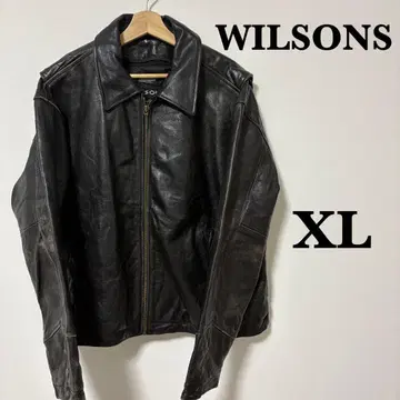WILSONS 블랙 가죽 자켓 XL 숏 기장 천연 가죽