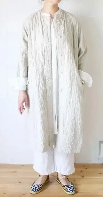 maison de soil 오가닉 코튼 보일 퀼팅 코트