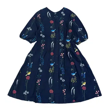 marble SUD 마블슈드 새와 꽃 원피스