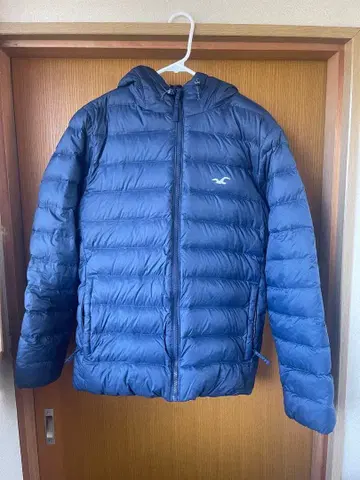 홀리스터 네이비 후드 부착 다운 자켓