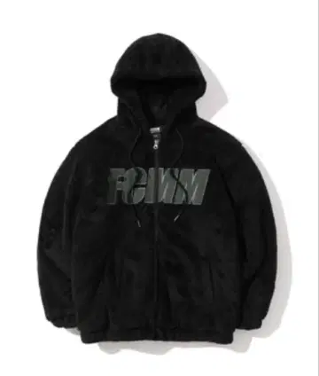 [원영 착용] FCMM 빅 로고 보아 플리스 점퍼 보아 후드티