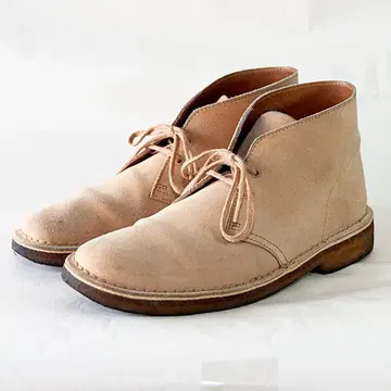 클락스 데저트 부츠 퍼지 스웨이드 UK 6 와이드 박스 포함