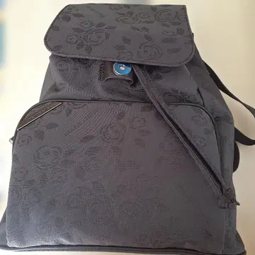 Marie claire 꽃무늬 그레이 백팩 외부 포켓 포함