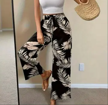 새상품 미사용 플라댄스 타히티안댄스 와이드 팬츠 하의 슬랙스