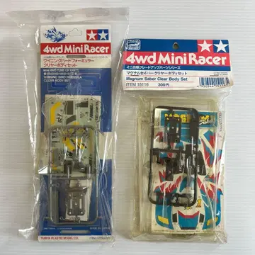 미니 사륜구동 위닝 버드 포뮬러 클리어 & 매그넘 세이버 클리어 바디