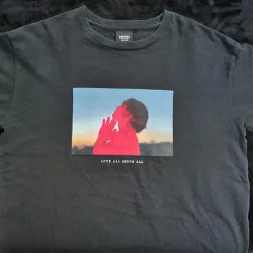 후지이 카제 티셔츠 블랙 M