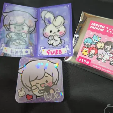 이레이스 캔뱃지 구매 혜택 렌티큘러 카드 쇼토&라비마루 미니