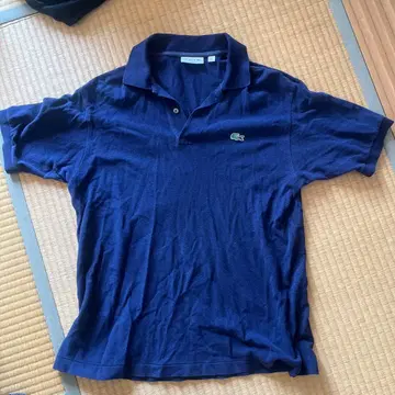 LACOSTE 네이비 피케 셔츠 US L