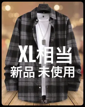 [새상품] 남성용 긴팔 셔츠 캐주얼 체크 무늬 루즈핏 스트릿풍