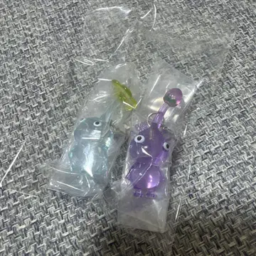 얼음 보라 피크민 가챠 메지루시 액세서리 2 키링