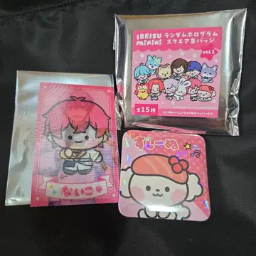 이레이스 캔뱃지 스시누 구매 혜택 렌티큘러 카드 미니니