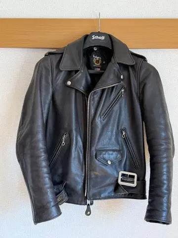 Schott 더블 라이더 자켓 블랙