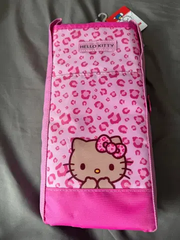 일광화상 키티 핑크 레오파드 무늬 보냉 쇼핑백 아베일 미사용 새상품