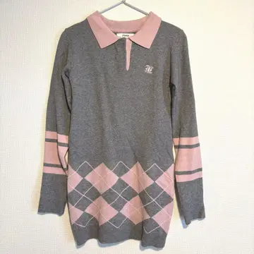 [새상품급] jouetie 니트 폴로 미니 원피스