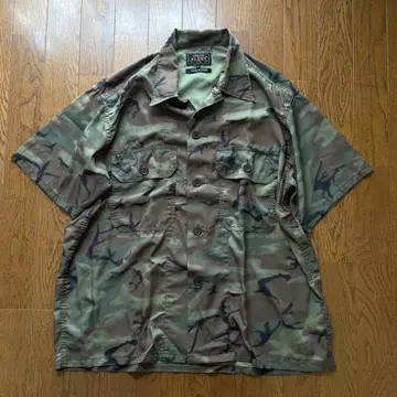 BEAMS PLUS MIL-SHT Mesh Camo Jacquard