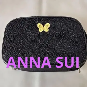 ANNA SUI 블랙 레이스 파우치