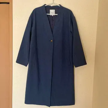 T chichi Terrasse 네이비 롱 코트