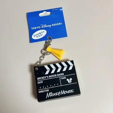 디즈니 클랩보드 키체인 미키 메가폰 택 포함 새상품