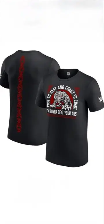 블랙 M 사이즈 WWE T셔츠 제이콥 파투 새상품 미개봉