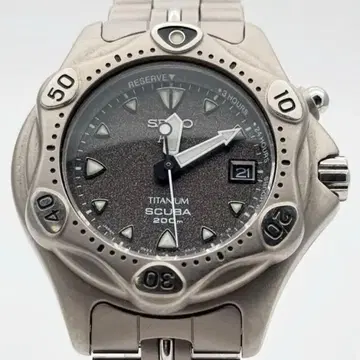 SEIKO 스쿠버 데이트 AGS 그레이 다이얼 3M22-0A10