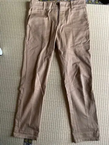 TUKI 베이지 슬림핏 치노 팬츠