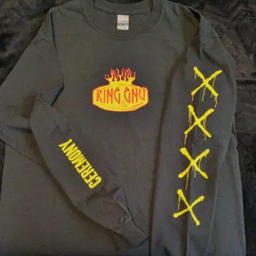 King Gnu 킹 누 CEREMONY 롱T 블랙 M