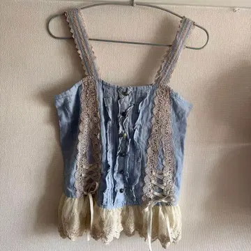 당시품 헤이세이 y2k 모리걸 갸루 엑시즈팜 뷔스티에 베스트