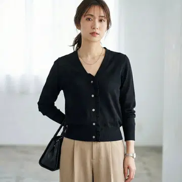 G2577*J.CREW 제이크루 실크 가디건 블랙 S