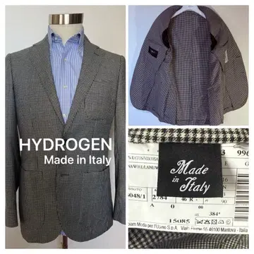 HYDROGEN 셰퍼드 체크 자켓 [컨디션 최상] 이탈리아제 M