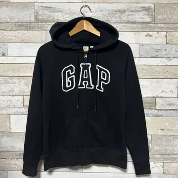 GAP 갭 블랙 지퍼 후드티 S