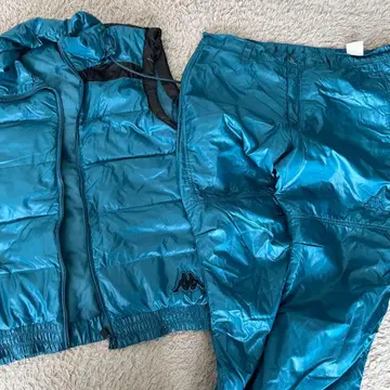 Kappa 터콰이즈 다운 베스트 의류 세트