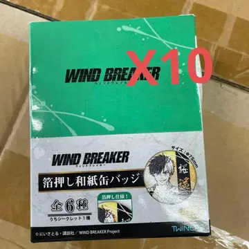 WIND BREAKER 윈드브레이커 금박 와시 캔뱃지 10BOX