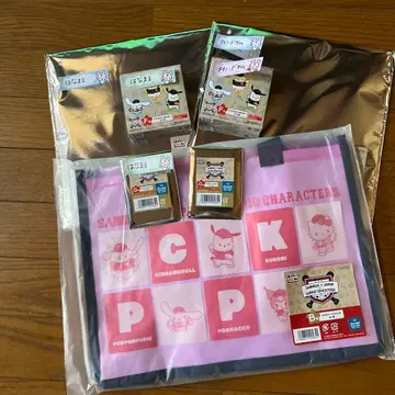 산리오 사무라이 재팬 콜라보 복권 클리어 토트백 & E, F, G상