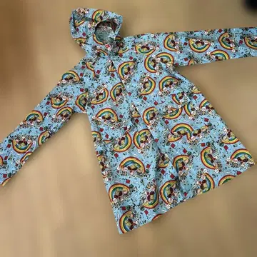 히스테릭 미니 후드 부착 레인코트 140