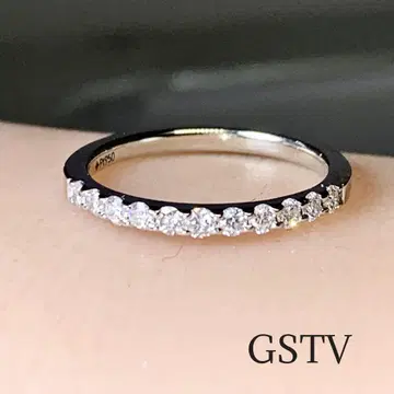 GSTV 플라티나 다이아몬드 0.30ct 이터니티 반지