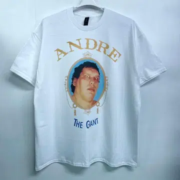 앙드레 더 자이언트 WWE 프로레슬링 [ L 사이즈 ] 티셔츠 화이트