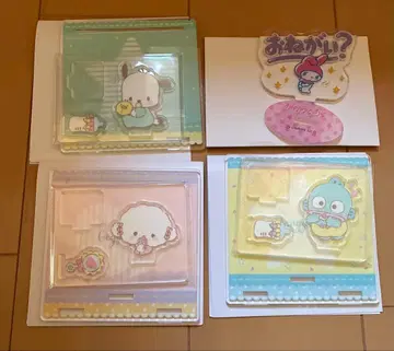 산리오 캐릭터즈 아크릴 코스터 아크릴 스탠드 4개 세트