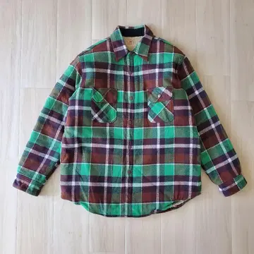 SUGAR CANE 트윌 체크 보아 안감 C.P.O. 셔츠 자켓