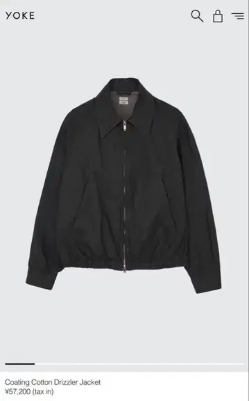 YOKE 요크 코팅 코튼 드리즐러 재킷