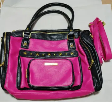 [ 새상품급 ] LIZ LISA 핑크 블랙 스터드 토트백