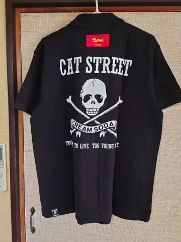 CREAM SODA 크림 소다 CAT STREET 피케 셔츠