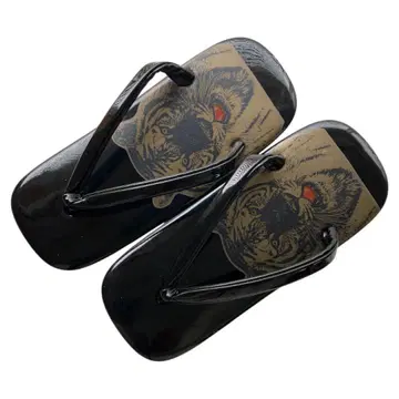 미사용 새상품 남성용 셋타 남성 셋타 호랑이 무늬 고급 소가죽 밑창 25