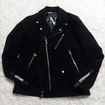 유니폼 익스페리먼트 더블 라이더 자켓 블랙